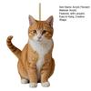 Acrylic Cat Pendant with Lanyard Easy To Hang Lightweight Design Adorable Kitty Christmas Decoration Tree