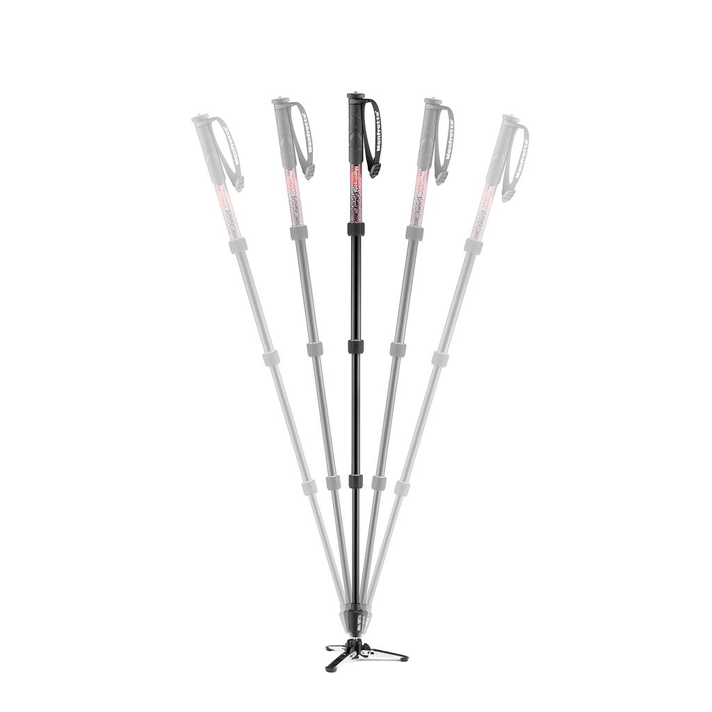 Manfrotto Video Monopod Element MII Video Monopod Aluminum 4 Tiers Extended Height 128cm Weight Maximum Load Capacity 16 Kg Twist Lock MVMELMIIA4