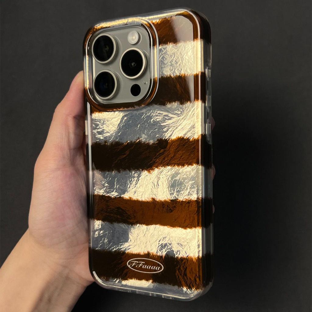 Imd Glacier Pattern Phone Case Tinfoil Pattern Phone Case Large Hole Swirl Phone Case Wrinkled Tinfoil Phone Case