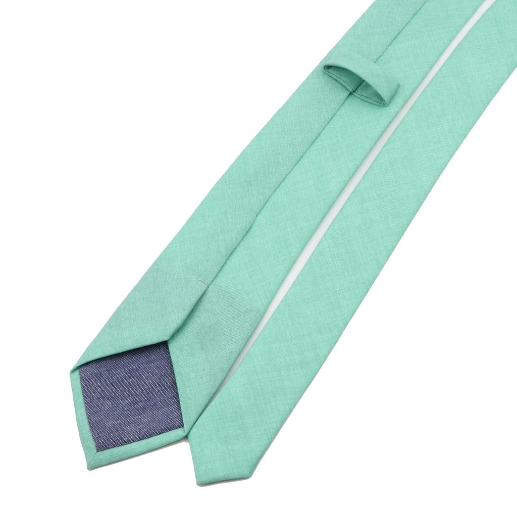 Solid Handmade Tie Color Cotton Ties Men Necktie Narrow Pink Sage Green Casual Tie Wedding