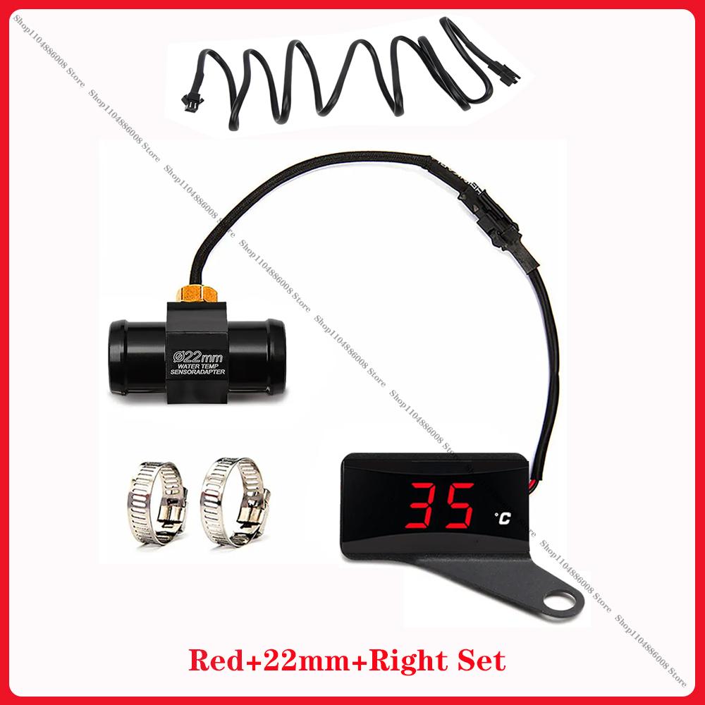 Motorcycle Water Temperature Gauge Temperature Measuring Instrument Universal for XMAX300 250 NMAX155 CB400 CB500X Sensor