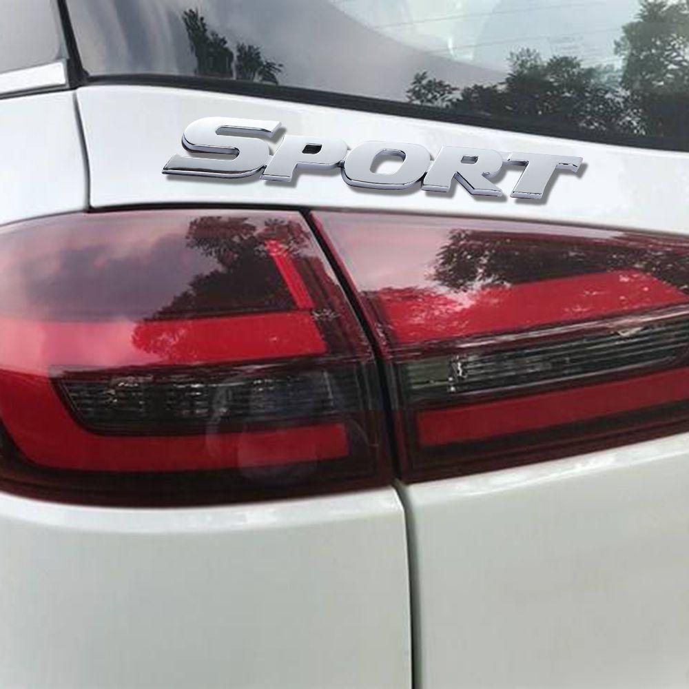 Модные наклейки на багажник, крыло, эмблема, значок, автомобильные наклейки 3D ABS SPORT в металлическом стиле
