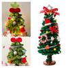 DIY Christmas Tree Kit with Light String Festive Desktop Decoration Warm Christmas Atmosphere Light New Year Gift Christmas Decor