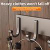 Strong Load-Bearing Behind Door Hook Aluminum Alloy Bathroom Towel Hook  Door Back Use
