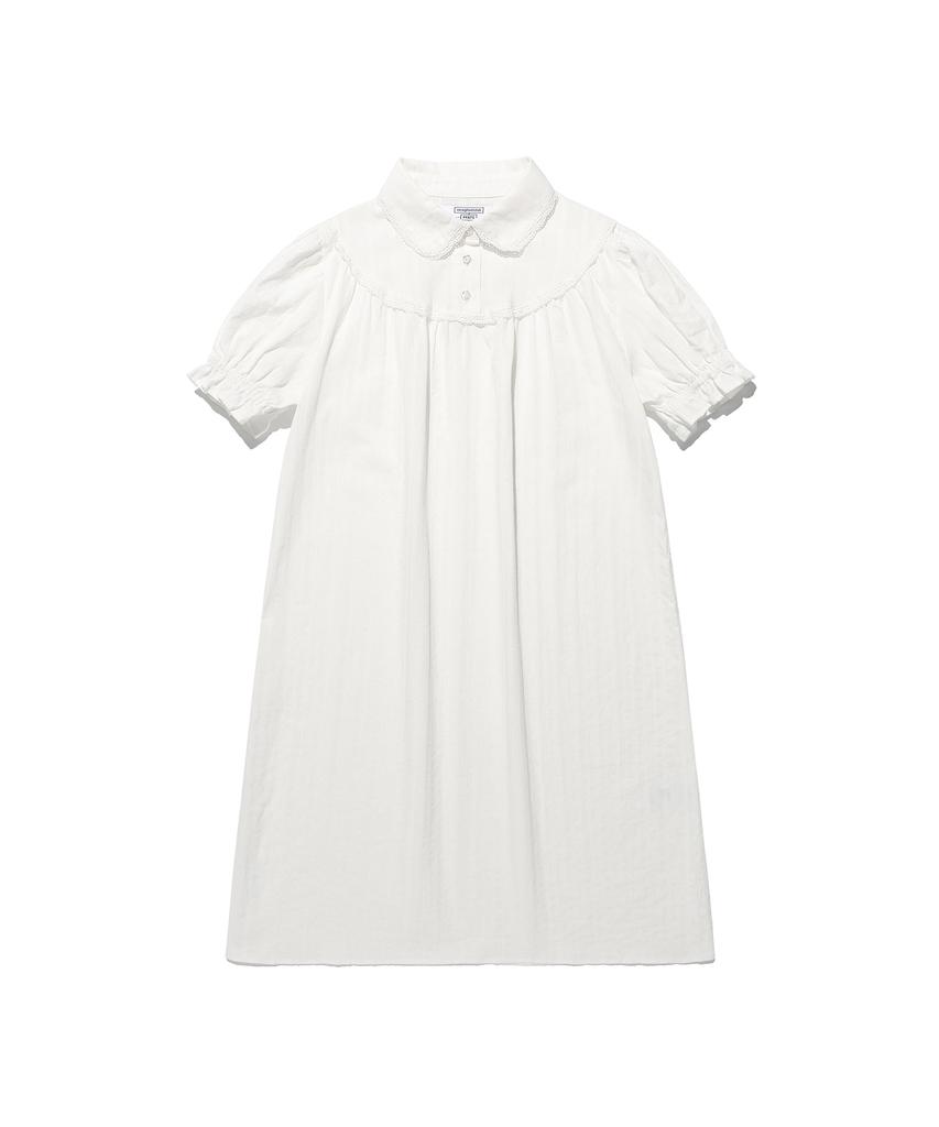 Nice Ghost Club Ffats Shirring Puff Dress_White(Ng2Gsupa93A)