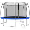 Round Trampoline 366x80 Cm 150 Kg - VIDAXL - Adult - Blue - Unisex