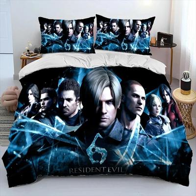 3D R-Resident Evil Games Gamer Comforter Постельное белье, пододеяльник, наволочка, размер king-size, комплект постельного белья для мальчиков