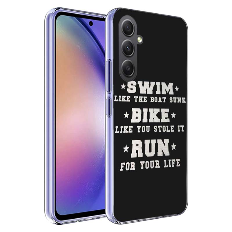 Чехол для телефона Триатлон Плавание Велосипед Бег Для Samsung A70 A50S A40 A30 A20E A16 A26 A36 A56 A17 Galaxy Note 20 10 9 8 A71 A51 A41 A31 A