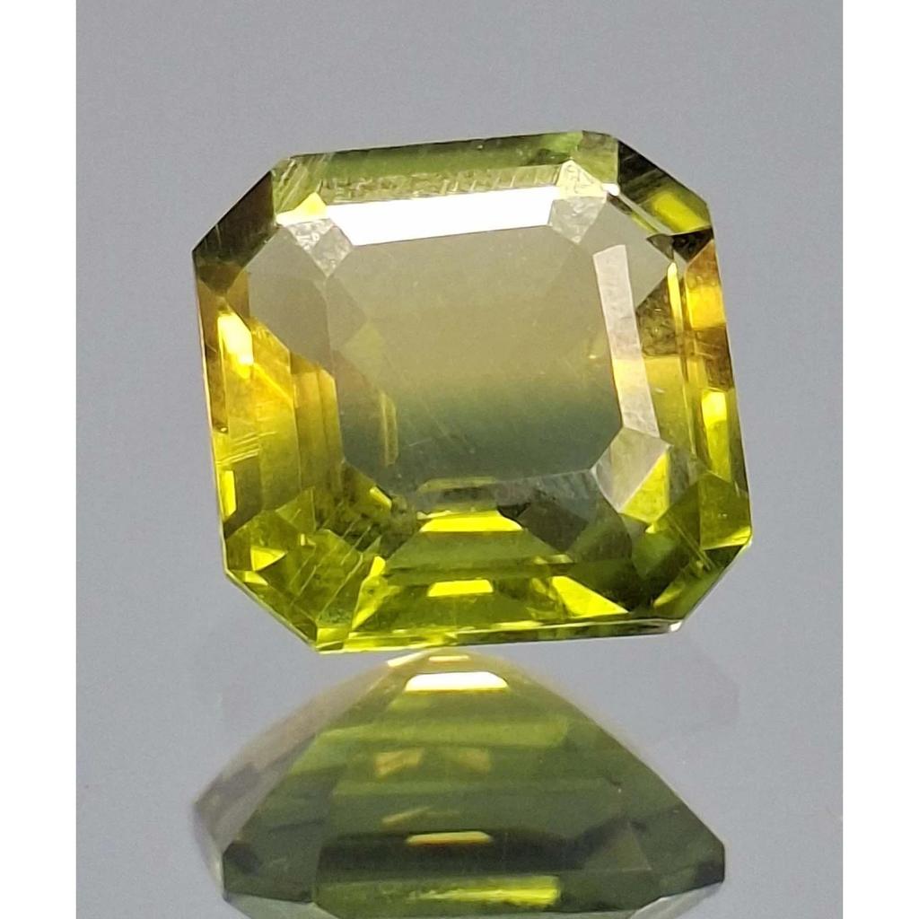 Beautiful Natural Bi-Color Ametrine 6-8 Ct Asscher Cut Certified Loose Gemstone