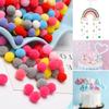 Soft 18/25mm Jewelry Accessories Kids Toy Multicolor Sewing Craft Fluffy Ball Plush Ball DIY Handmade Material Clothing Decoration Pompom  Accessories