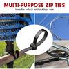 Self-locking Cable Ties Plastic Clamp Cord Ties Straps Adjustable Cables Fastening Plastic Clamp Heat Resistant Wire Zip Tie