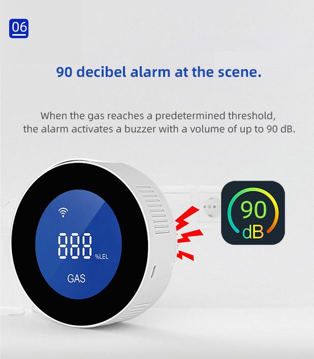 Граффити WiFi Детектор утечки природного газа Сигнализация