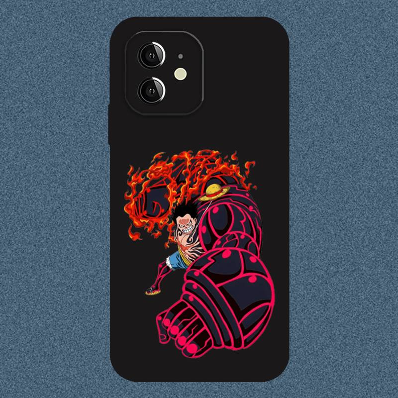 Чехол для телефона One Piece Monkey·D·Luffy для iPhone 13 12 11 Pro Max Mini Xs X Xr 7 8 6 6s Plus Se 2020 Черная Мягкая Силиконовая Крышка