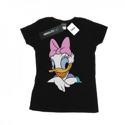 Женская/дамская хлопковая футболка с большим портретом Daisy Duck