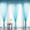 30% Shading Sheer Curtains for Living Room Window Transparent Voile Tulle Curtain Colourful Wedding Drapes Home Decor High Quality