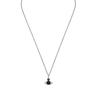 Vivienne Westwood Necklaces Men's Silver/Black Diamond 630203A8-02Q139