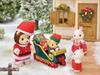 Sylvanian Families Сезонный Санта Рождество ST Mark Возраст 3 и Игрушка Sylvanian Epoch "Набор Львов" SE-206 Сертифицировано, Вверх, Кукольный домик, Семьи,