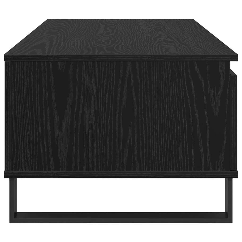 Coffee Table Black Oak Effect 90 x 50 x 36.5 cm Wood Based Material
