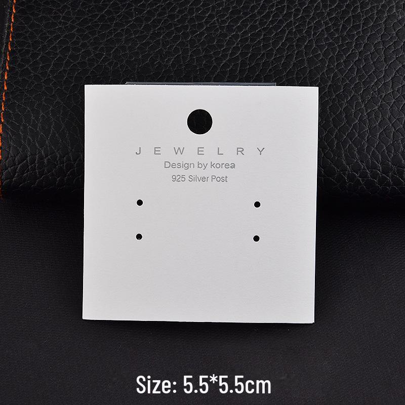 Silk Screen Necklace "earrings Cardboard Packaging With Art Logo"