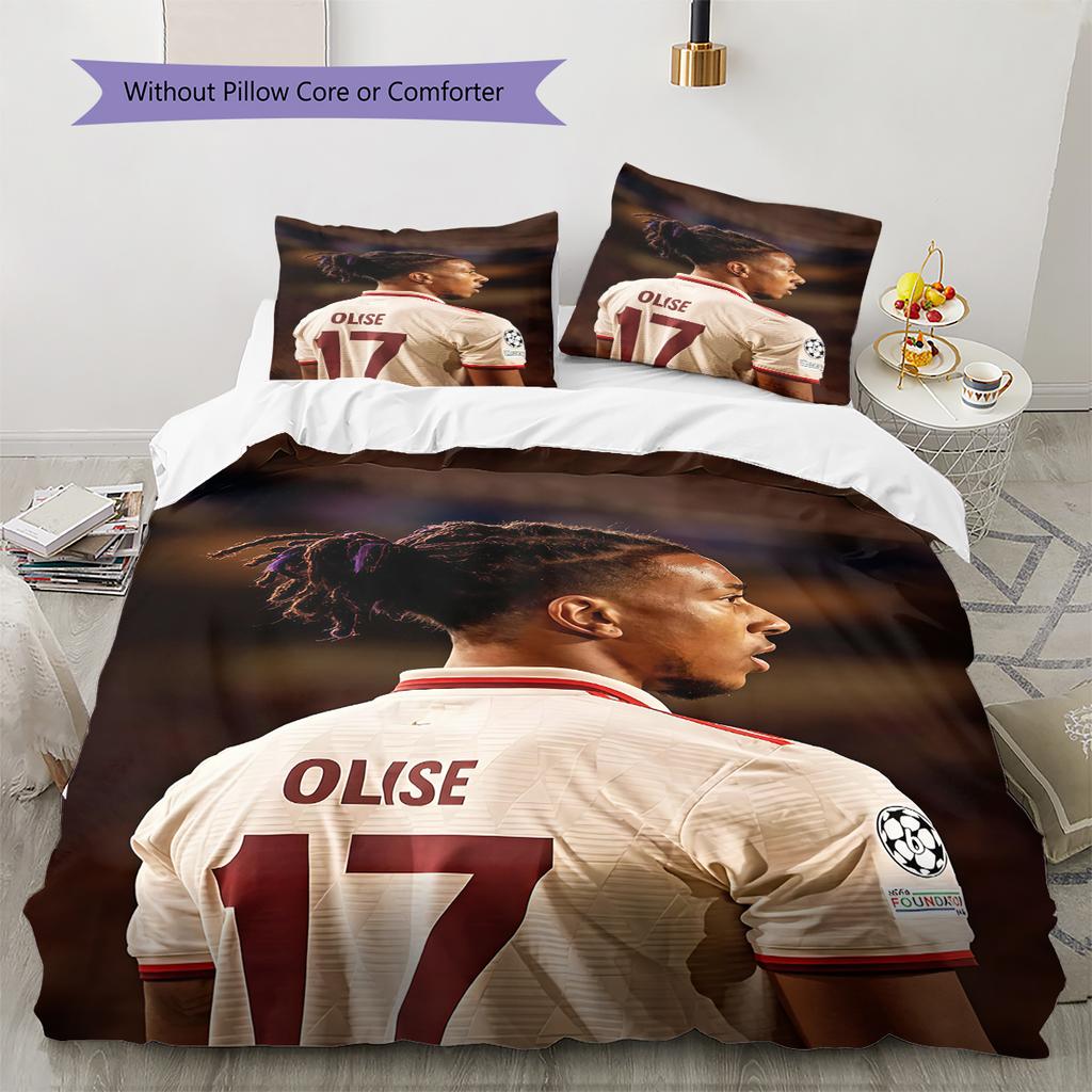Michael Olise Pattern Bedding Home Decoration Birthday Gift (1 * duvet cover + 2 * pillowcase, without core)