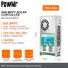 MPPT контроллер заряда солнечных батарей PowMr 60A, с функцией разряда, подсветкой, 12В 24В 36В 48В, автоматический, для вентилируемых, герметичных, гелевых, NiCd, Li солнечных элементов и панелей