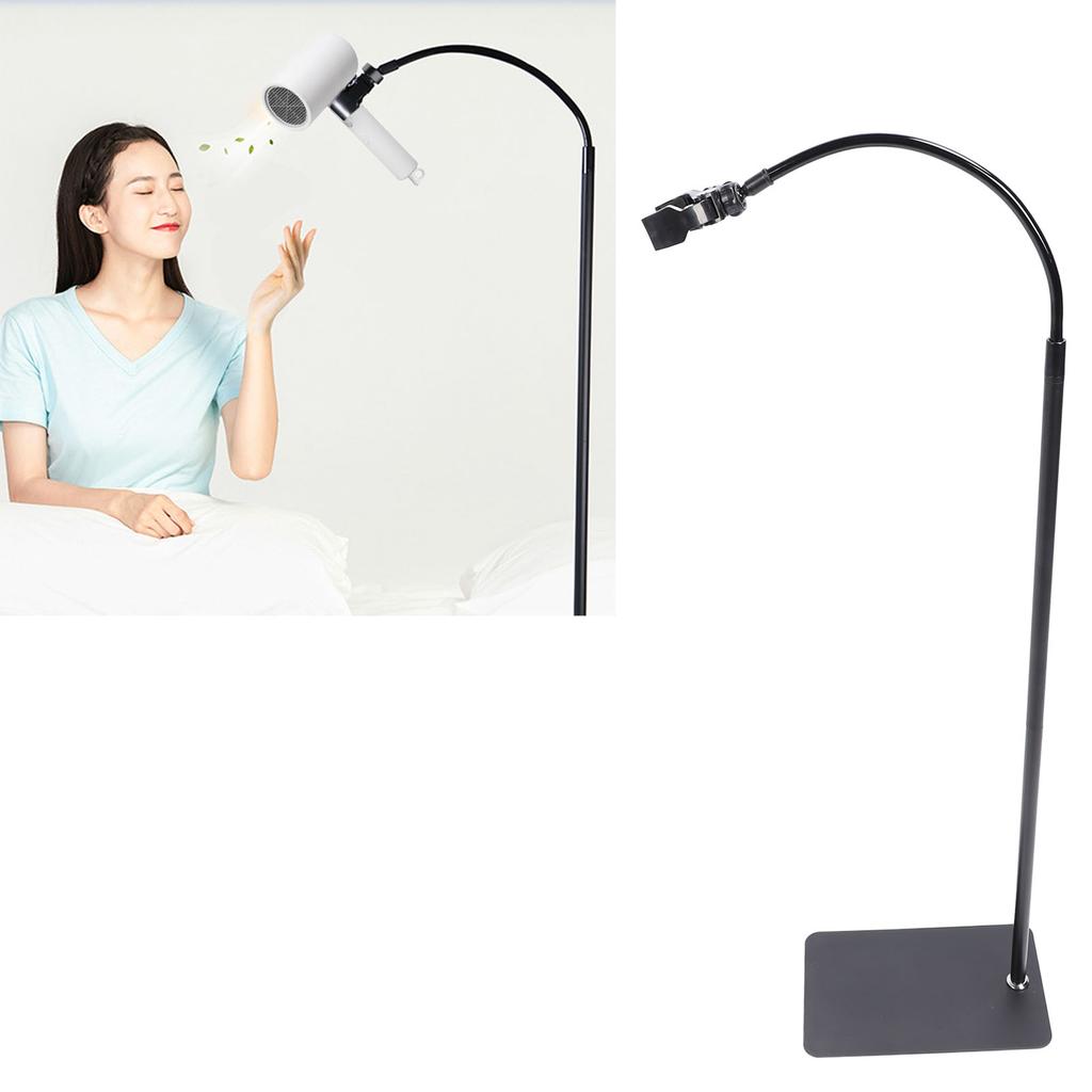 Держатель для фена 160 см, вращение на 360 градусов, стойка для фена, регулируемая высота, напольная стойка для фена из нержавеющей стали для дома