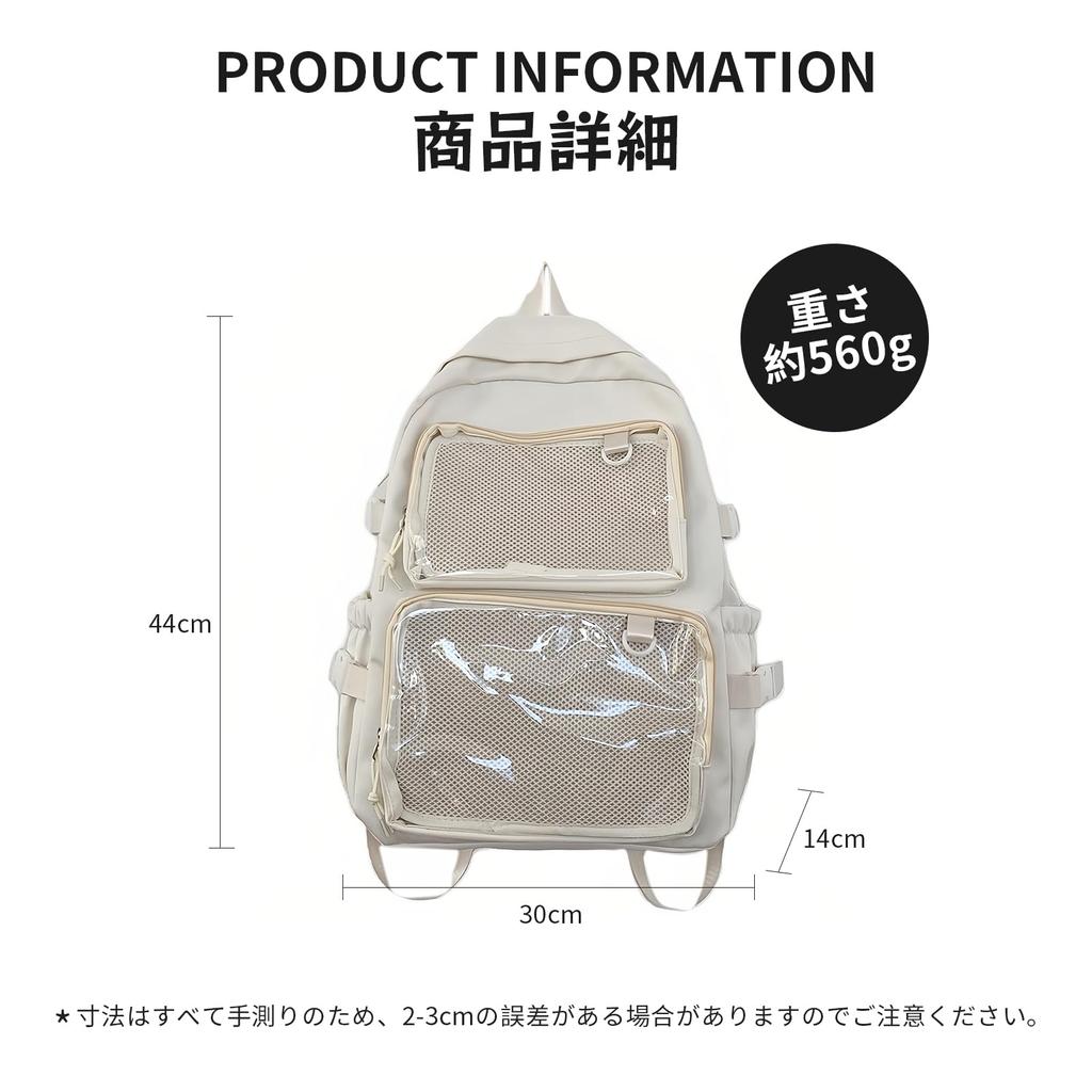 Ita Ita Oshikatsu Oshikatsu Deco Clear JK Oshikatsu Большая вместимость TB03 [Manatsulife] Сумка, Itaba, Рюкзак, Рюкзак, Женский, Сумка, Рюкзак, Сумка,