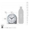 CITIZEN Будильник Nemurina Night Silver Радиоуправляемые часы, Звонок, Всегда включенная подсветка, Металлические, 4RL432-019