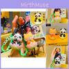 Charming Panda Keychain With Glowing Halo Cartoon Style Cute And Fun Gift For Parties