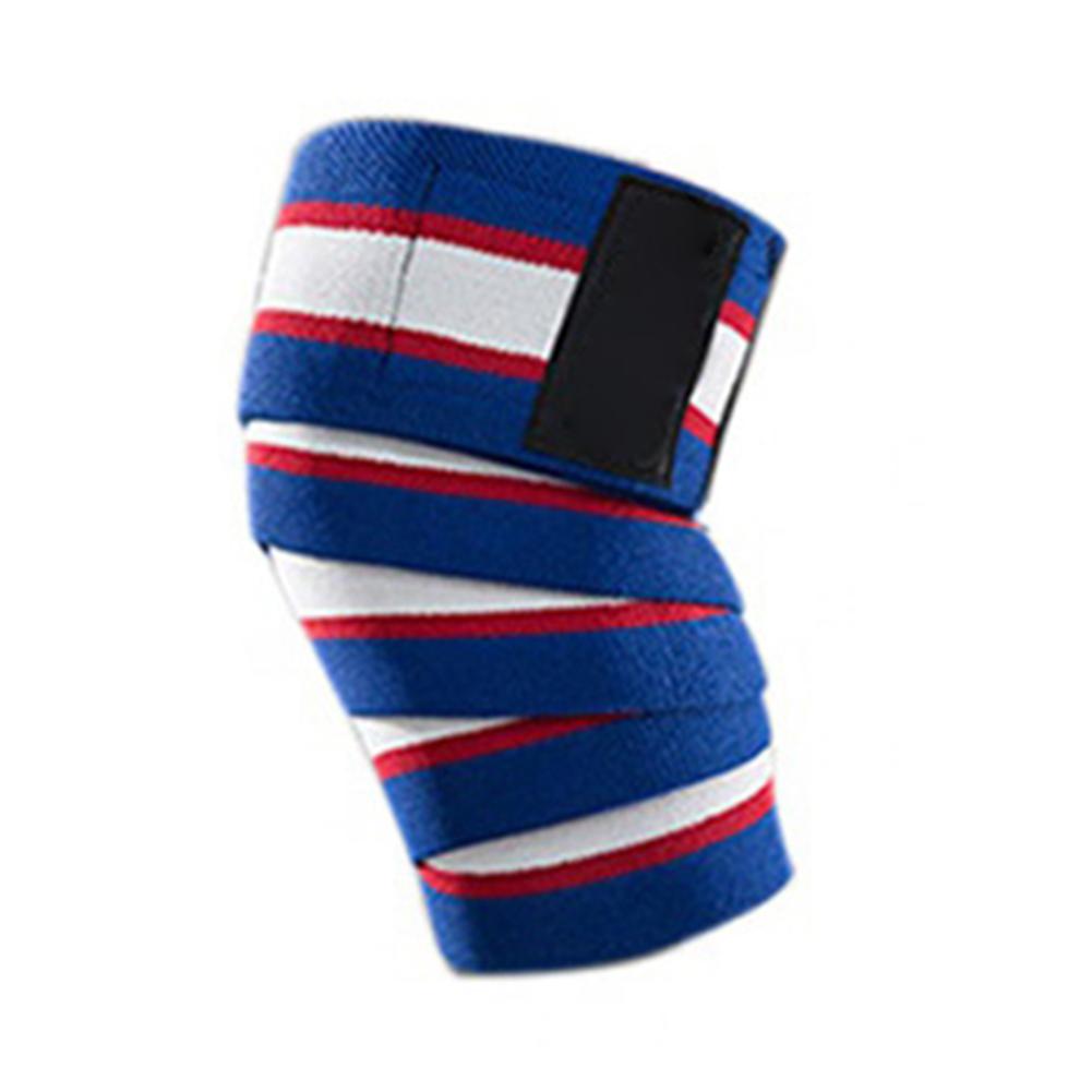 Наколенники для мужчин Фитнес Тяжелая атлетика Эластичный бинт Компрессионный наколенник Поддержка Спортивный ремень Защитные ленты для коленей Накладка Рукав