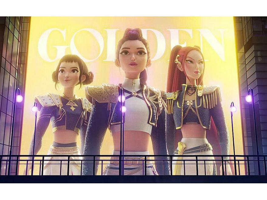 Парик для косплея женской группы Demon Hunter в черном и золотом цвете