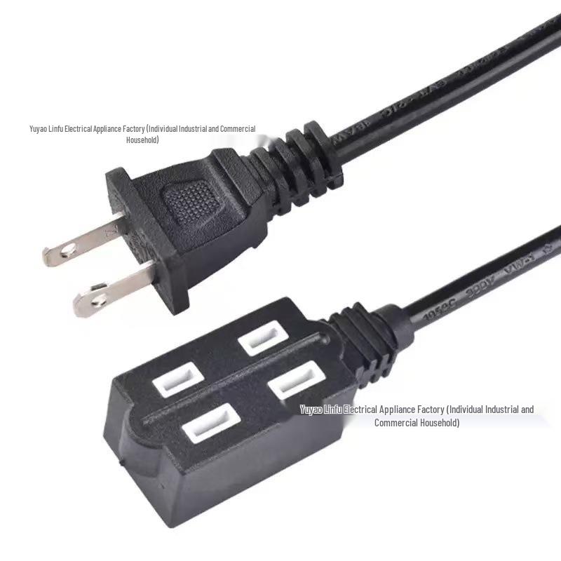 US Standard Polarized 2-Pin Power Cord 2x0.75mm²