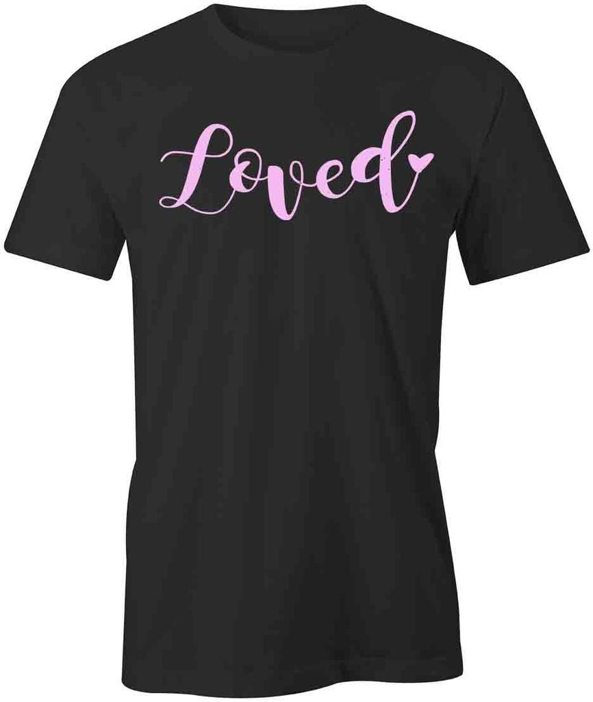 LOVED TShirt Tee Short-Sleeved Cotton CLOTHING VALENTINE S1BSA532