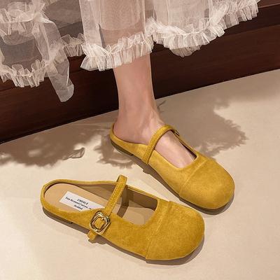 Легкий рот красная сумка голова тащить девушка весна и осень новый ретро нежный замшевый Мэри Джейн плоские туфли бини