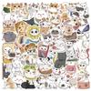 62 Japanese Cats Daily Graffiti Stickers Trolley Box Water Cup Diary Waterproof DIY Stickers