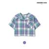[renoma Kids] Укороченная рубашка в клетку для девочек, фиолетовая, R2422b360 15 