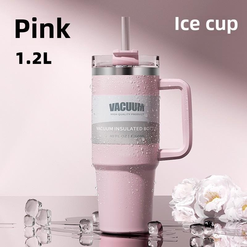 40 унций Car Cup 304 нержавеющая сталь трубочка термос чашка Cold Bullock чашка для воды в машину бутылка для воды гидрофляга Боррачча