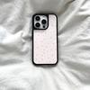 Чехол для мобильного телефона Apple iPhone17/16 с розовой цветочной аппликацией 15 матовый PC13 свежий 12 большие отверстия 14 жесткий