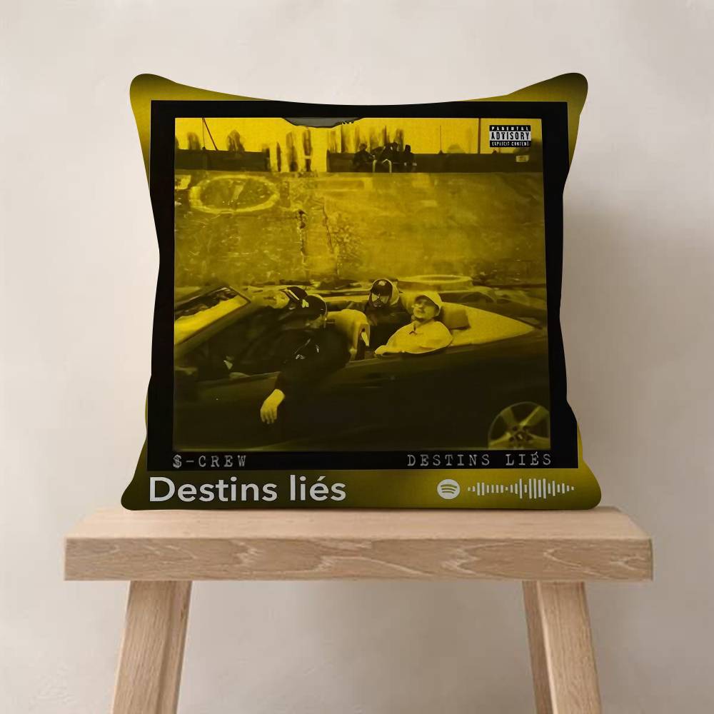 French Rap Pop Music Album Cushion Cover Decorative Pillow Sofa Home Decor Case Pillow Cases