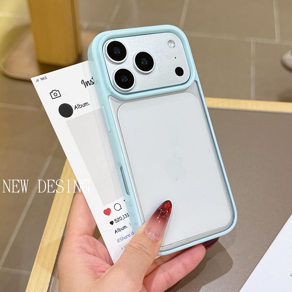 Милая Девушка Конфетный Цвет Гибридный Чехол Для iPhone 17 16 15 14 13 12 Pro Max Plus Прозрачный Силикон Мягкий Корпус Ударопрочный Жесткий Поликарбонатный Чехол