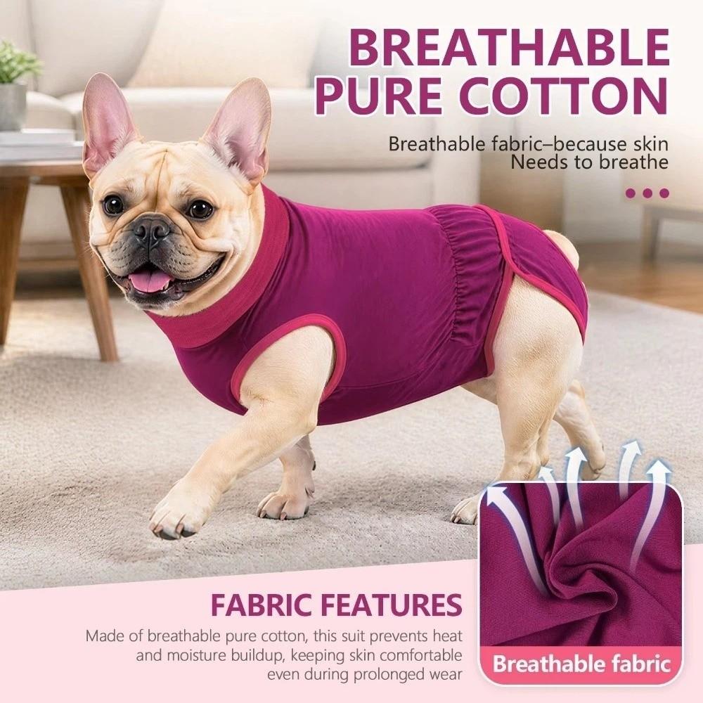 Comfortable Dog Sterilization Suit Adjustable Dog Jumpsuit Dog Anti Licking Shirt Recovery Period