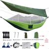 Outdoor Camping Hammock with Mosquito Net & Sunshade Canopy
