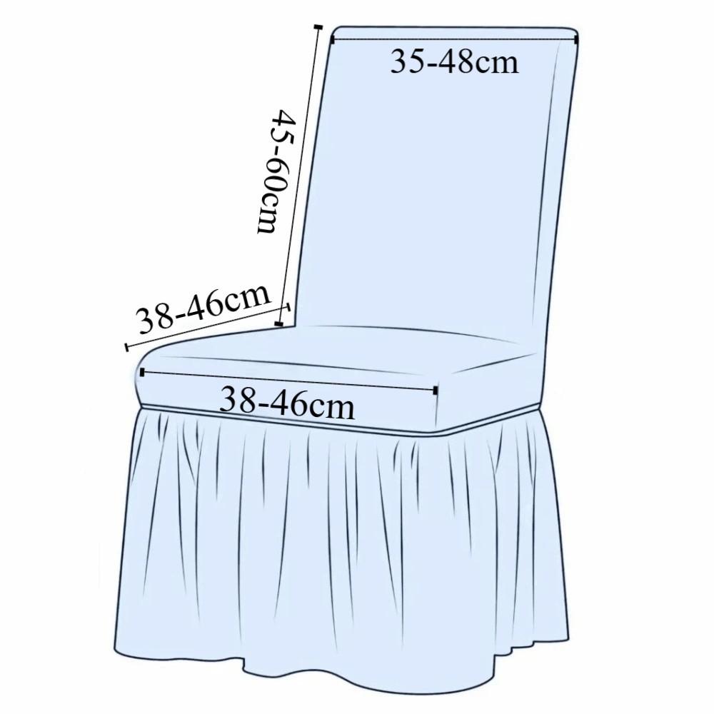 Long Skirt Puff Chair Cover Elasticity Backrest Chair Case Elegant Chair Slipcover Home Use