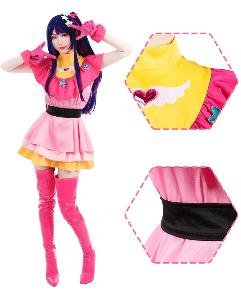 Костюм для косплея Хосино Ай с фото идола на Хэллоуин XXL [CR ROLECOS] Парик, Аниме/Манга, Костюм, Наряд, Мероприятие, Костюм, Фотосессия,