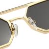 Новые Модные Металлические Многоугольные Солнцезащитные Очки Панк UV400 Мужские Очки Уличный Стиль Очки