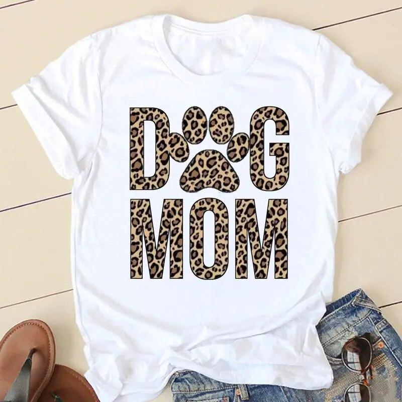Women T-shirts 90s Love Pug Dog Ladies Fashion Clothing Short Sleeve Cartoon Clothes Spring Summer Female Tee Graphic Tshirt