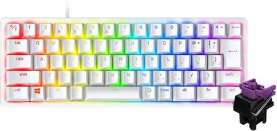 Razer Huntsman Mini JP Маленькая игровая клавиатура Кликовые оптические переключатели Японская раскладка Раскладка Mercury White Белый Оптический переключатель Сверхвысокая скорость