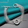Браслет West Lake Silver Multi-Chain Ring OT Buckle для женщин