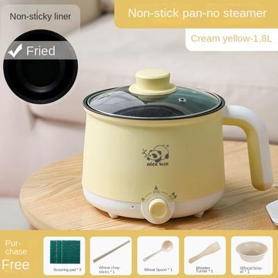 Многофункциональная электрическая жаровня Маленькая электрическая плита Мини-рисоварка с антипригарным покрытием Встроенная электрическая плита с чашей для приготовления на пару