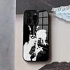 Чехол для телефона D-Donnie D-Darkos для IPhone 17 Air 16 E Pro Max 15 14 13 Mini 12 Pro 11 Max Plus Черная стеклянная крышка